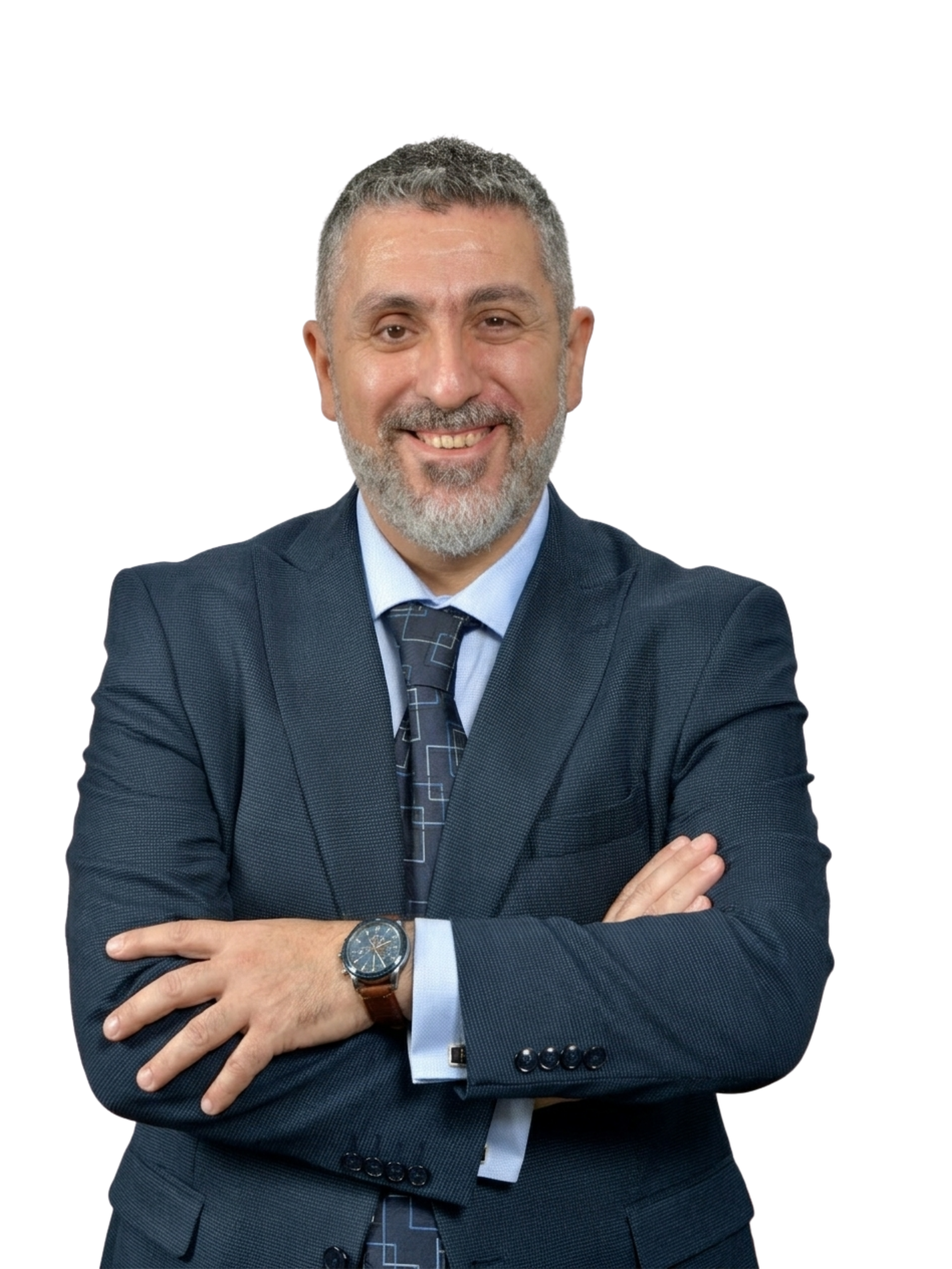 Portrait of Romeo El Chaer in a suit